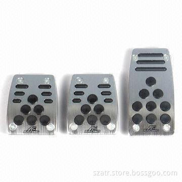 Car Pedal Pads, Made of Plastic